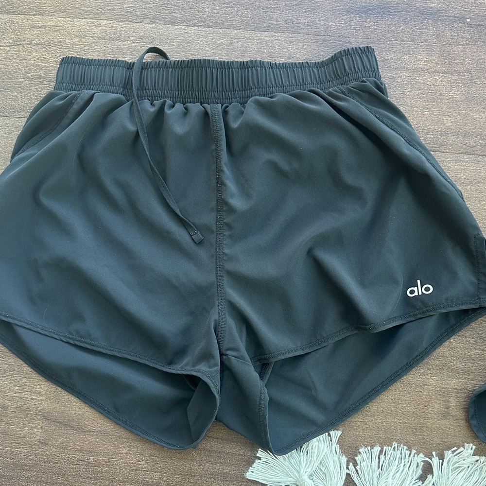 ALO Yoga Women's Athletic Black Shorts